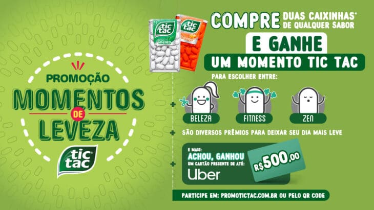 Promoção tic tac 2022 Momentos de Levaza