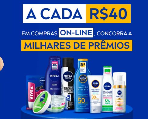 Promoção Nivea 2022 Prêmios num Toque