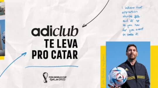 Promoção Adidas - Adiclub te leva para o Catar