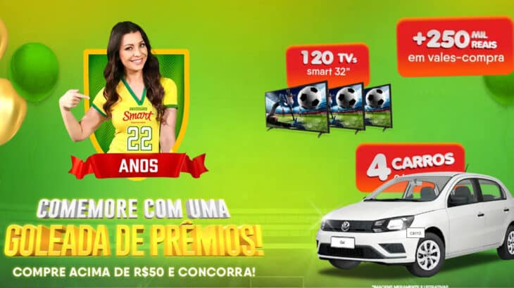 Promoção Aniversário Smart Supermercados 2022