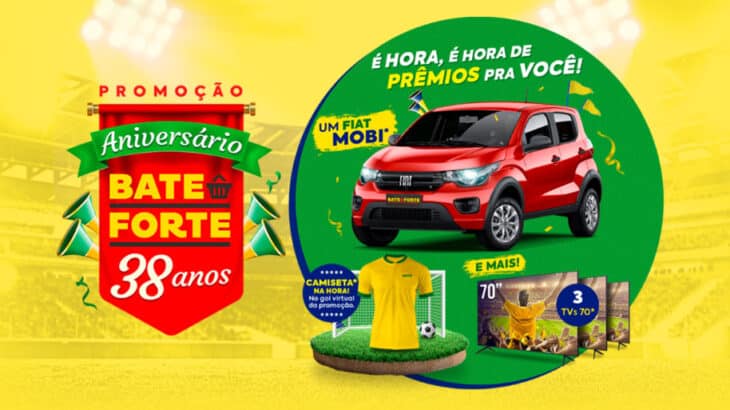 Promoção Aniversário Bate Forte 38 anos