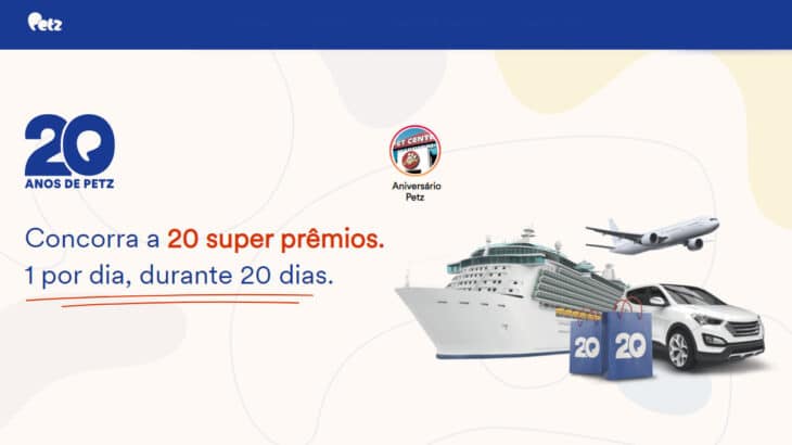 Promoção Aniversário Petz 20 anos