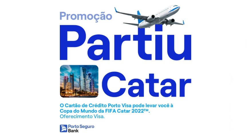 Promoção Cartão Porto Visa Partiu Catar (Sorteio de viagens para a Copa 2022)