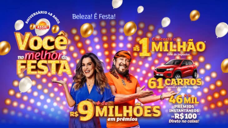 Promoção Aniversário Assaí 2022 - Mais de 9 Milhões em prêmios