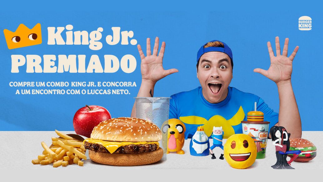 Promoção Burger King e Lucas Neto - King Jr Premiado