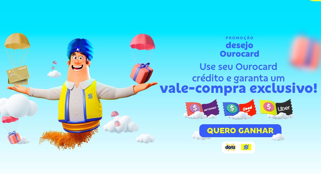 Promoção Desejo Ourocard Banco do Brasil