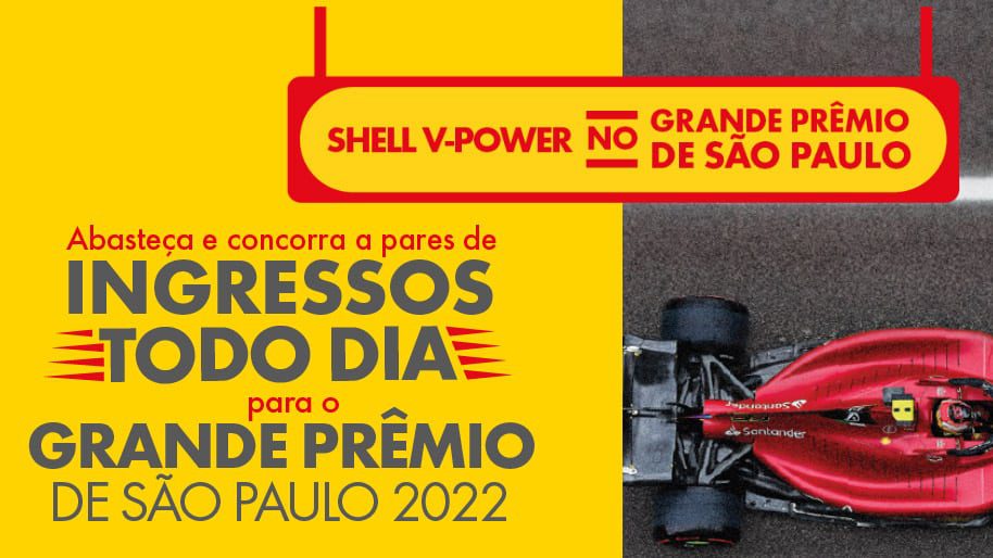 Promoção Shell 2022 Ingressos para a Fórmula 1