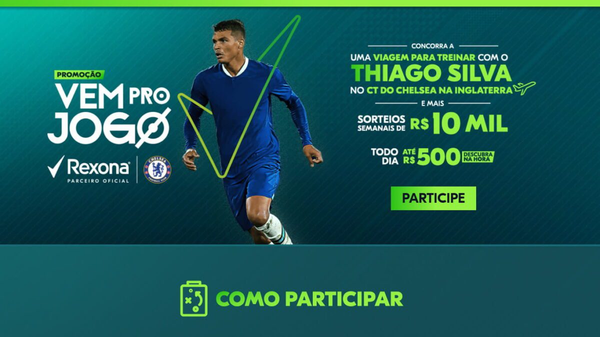 Promoção Rexona Vem Pro Jogo - Viagem Internacional + Prêmios de até R$10 mil