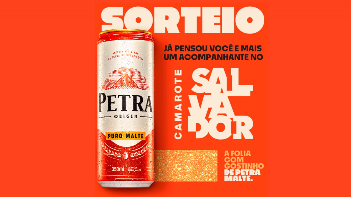 Promoção Cerveja Petra 2023 Carnaval em Salvador