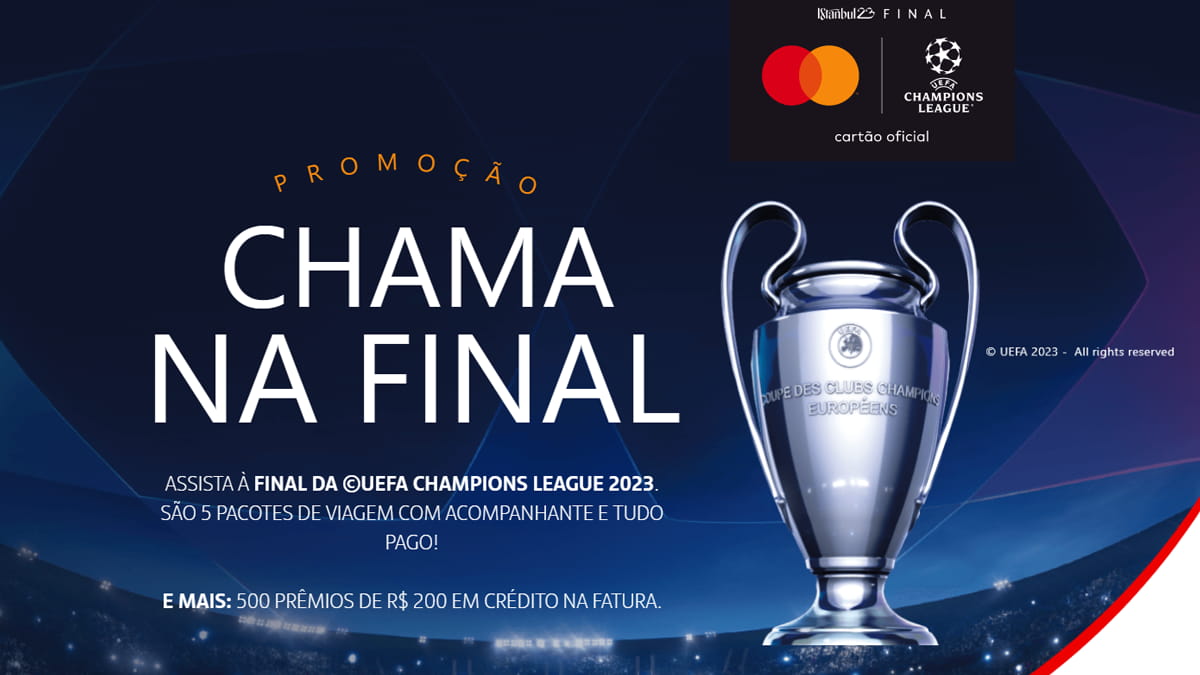 Promoção Santander Chama na Final da Champions 2023