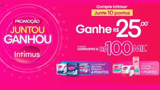 Promoção Intimus Juntou Ganhou Prêmios de até 100 mil