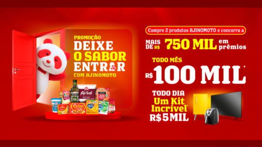 Promoção Ajinomoto 2023: Prêmios de R$100 mil e R$5 mil