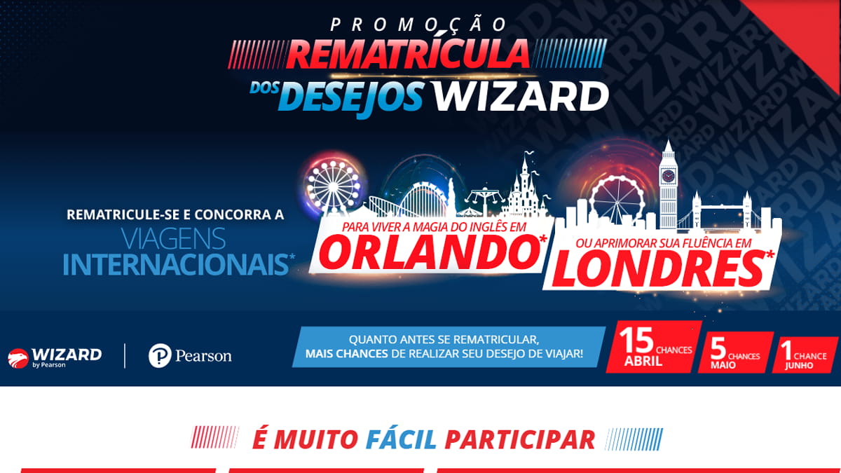 Promoção Wizard 2023: Concorra a Certificados de Ouro no valor de R$ 25.000!