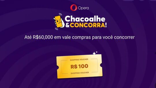 Promoção Chacoalhe e Concorra com o Opera