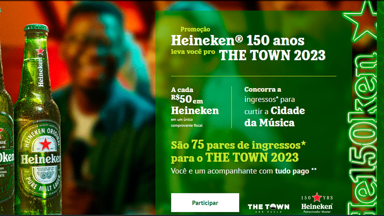 Promoção Heineken e The Town 2023