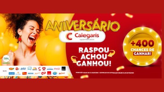 promocao aniversario calegaris