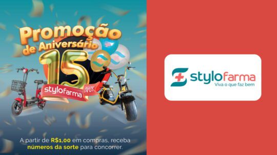 Promoção Stylo Farma Aniversário de 15 anos