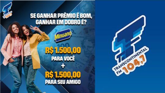 Promoção Dobradinha Minuano Transcontinental: Ganhe prêmios em dobro!