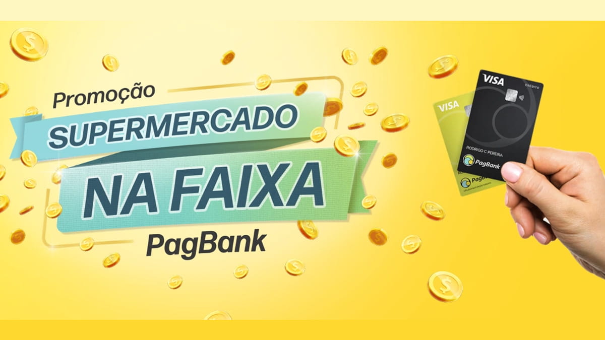 Participe da Promoção Pagbank Supermercado na Faixa e Concorra a um Ano de Compras Grátis