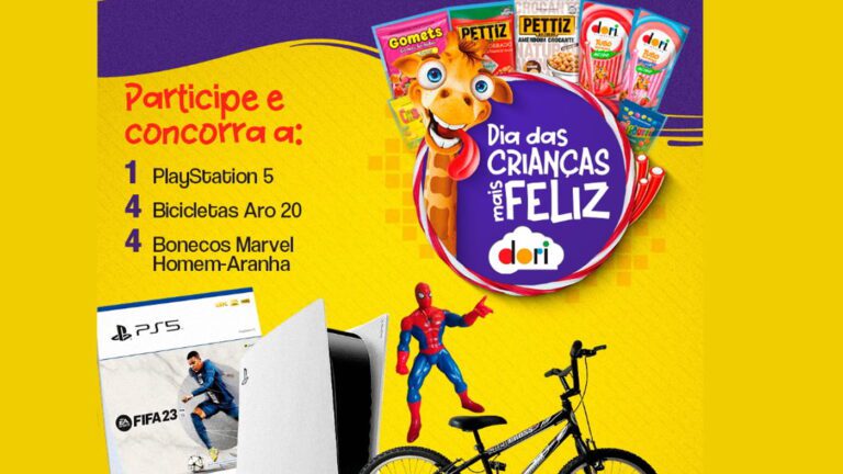 Promoção Amauri Supermercados e Dori Alimentos 2023 Dia Das Crianças