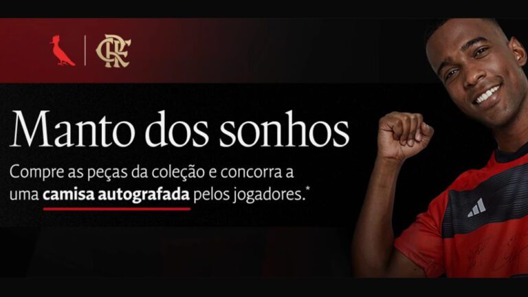 Promoção Flamengo 2023 Manto dos Sonhos