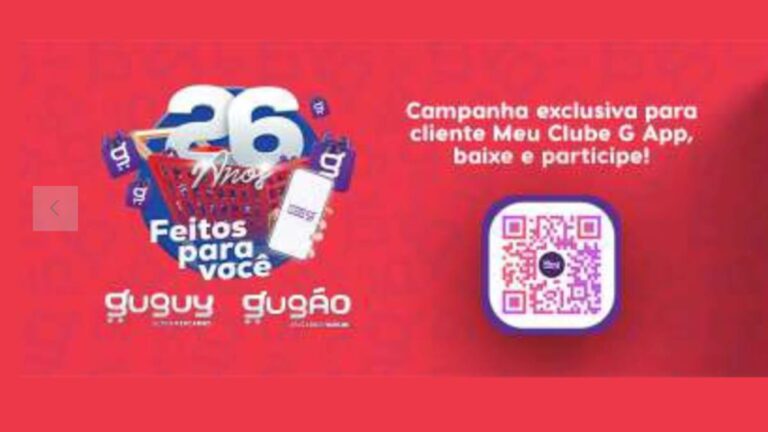Promoção Guguy Supermercados 2023 Aniversário 26 Anos