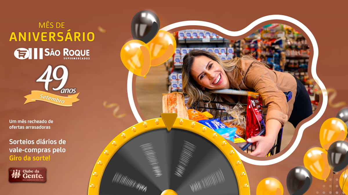 Promoção Aniversário Supermercado São Roque 2023: