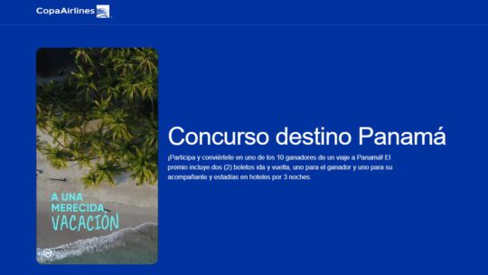 Promoção Copa Airlines 2023 Concorra a 10 Viagens para o Panamá