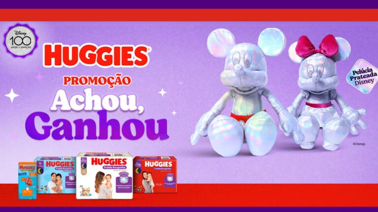 Promoção Huggies 2023 Ganhe Pelúcias Prateadas Disney!