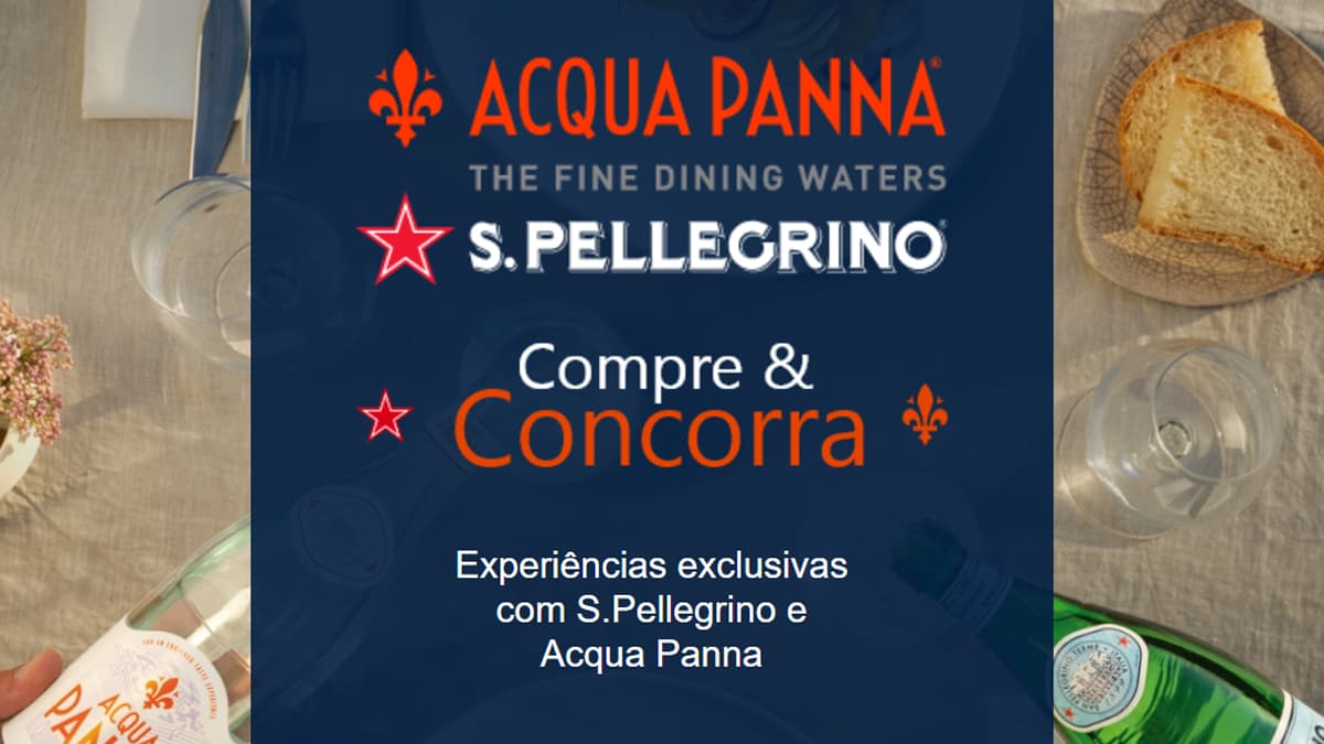 Ganhe Prêmios Exclusivos com Promoção Acqua Panna e San Pellegrino!