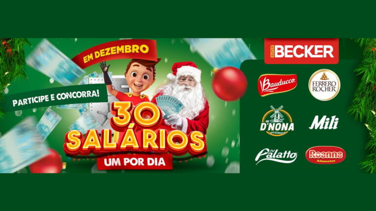 Promoção Becker Supermercados 2023 Natal com 30 Salários