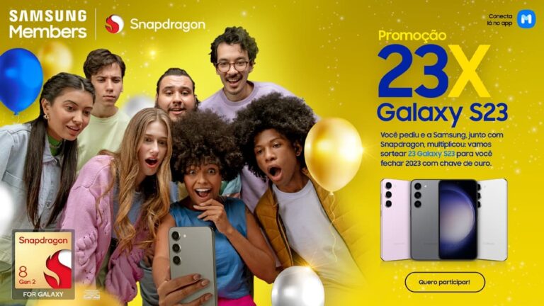 Promoção Samsung Members Snapdragon: Ganhe Galaxy S23!