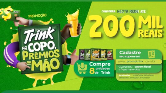Promoção Superpão Trink no Copo e Prêmios na Mão: 200 mil em prêmios
