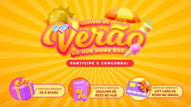 Sorteio de Verão Home Hub Box: Prêmios em dinheiro e brindes!