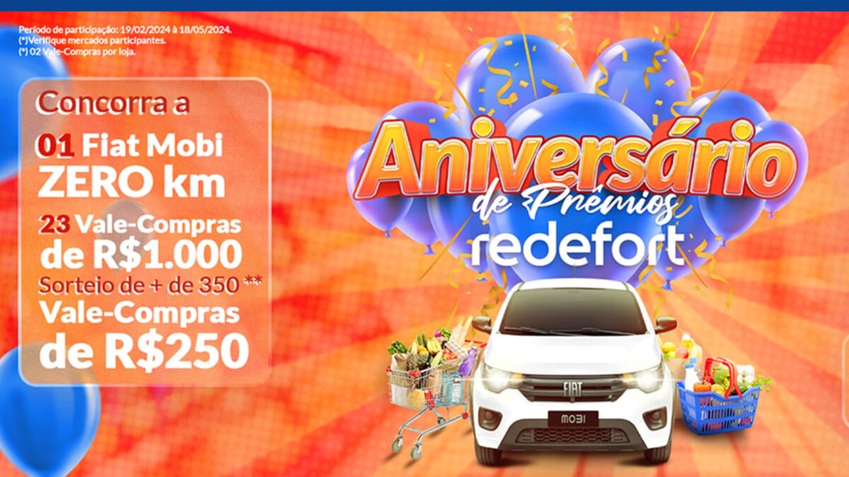 Promoção Aniversário Redefort 2024