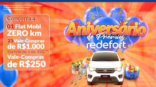 Promoção Aniversário Redefort 2024