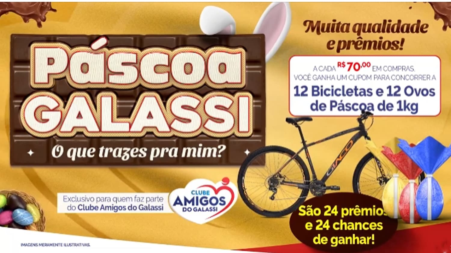 Promoção Páscoa 2024 Galassi Supermercados