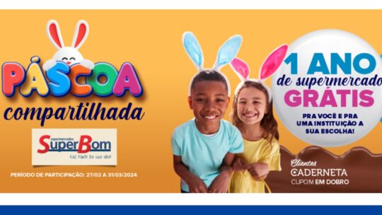 promoçao super bom 2024 um ano de supermercado grátis