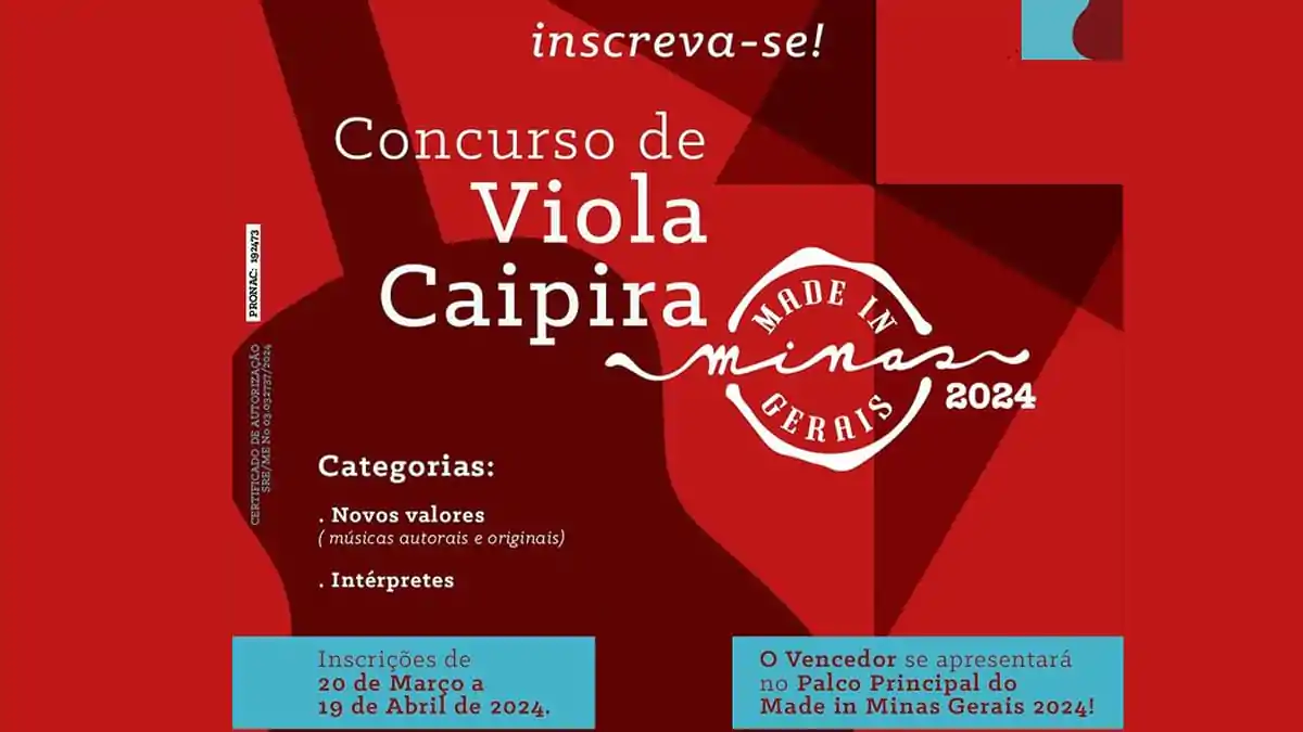Concurso Viola Caipira 2024 Made In Minhas Gerais