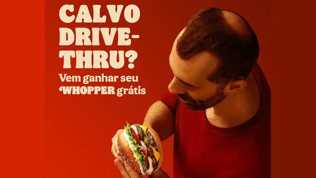 Promoção Burger King 2024 Calvos Drive-Thru: Ganhe Whopper em Honra à Calvície!