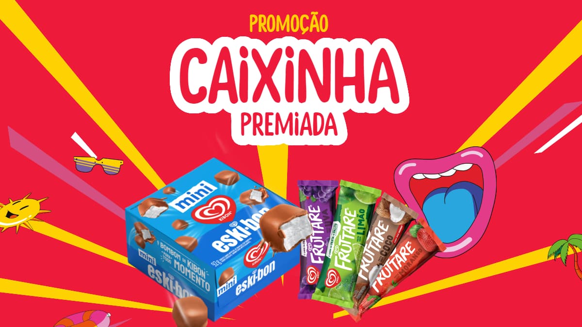 Promoção Kibon Caixinha Premiada 2024: Ganhe Picolés Fruttare!