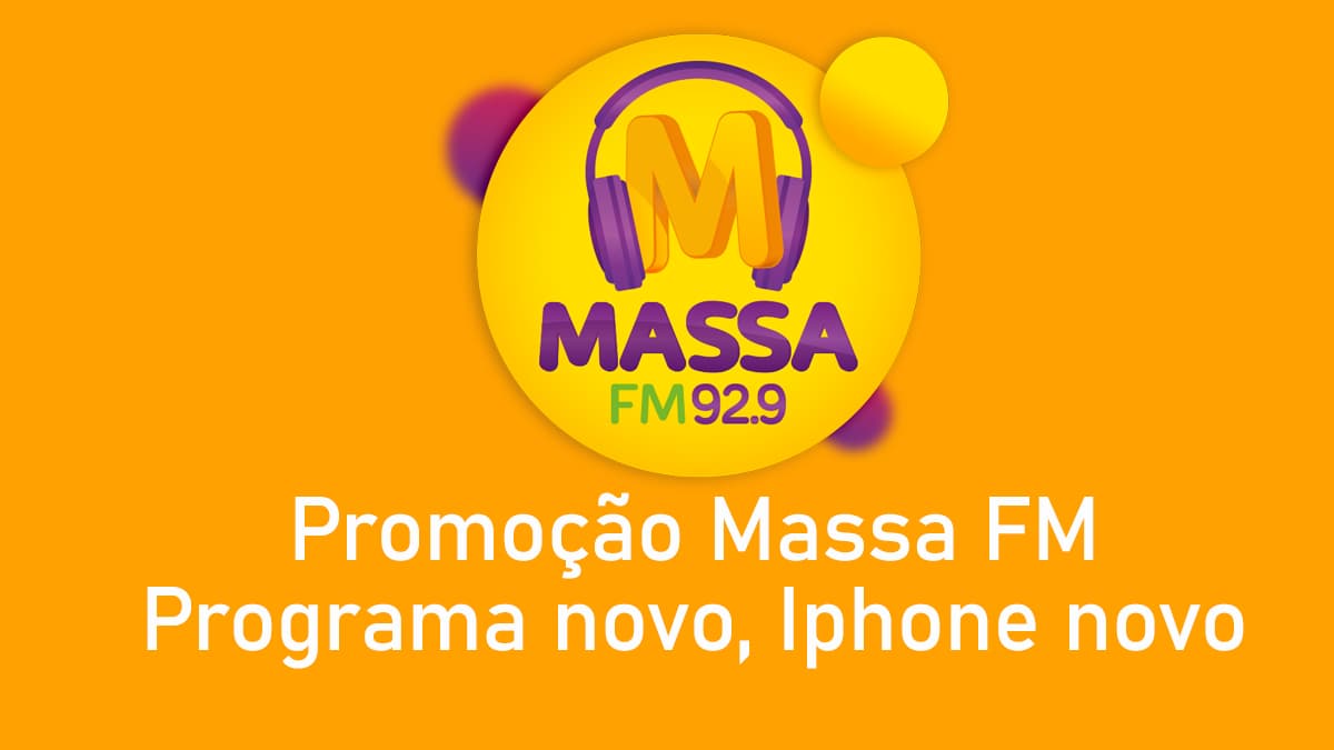 Promoção iPhone Novo Massa FM