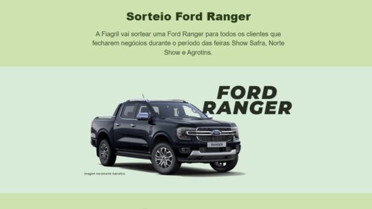 Promoção Fiagril 2024 Sorteio Ford Ranger