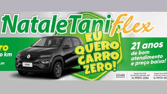 Promoção Supermercado Natale Tani Flex 2024 Eu Quero Carro Zero