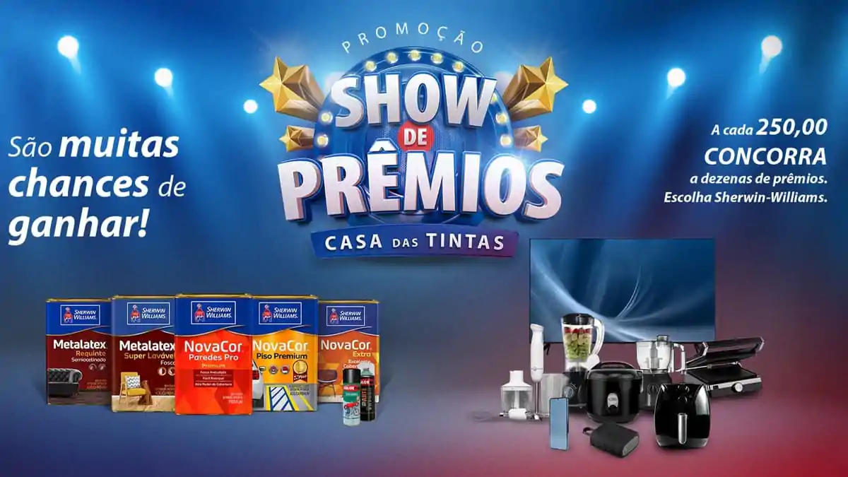Promoção Casa Das Tintas 2024 Show De Prêmios
