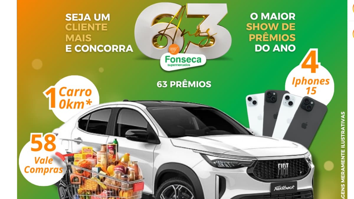 Promoção Fonseca Supermercados Aniversário