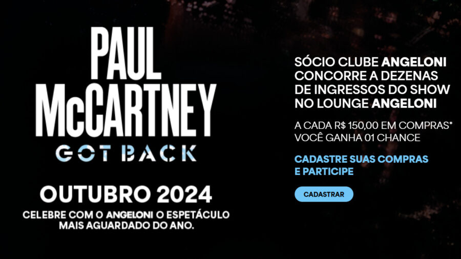 Promoção Lounge Angeloni Paul McCartney