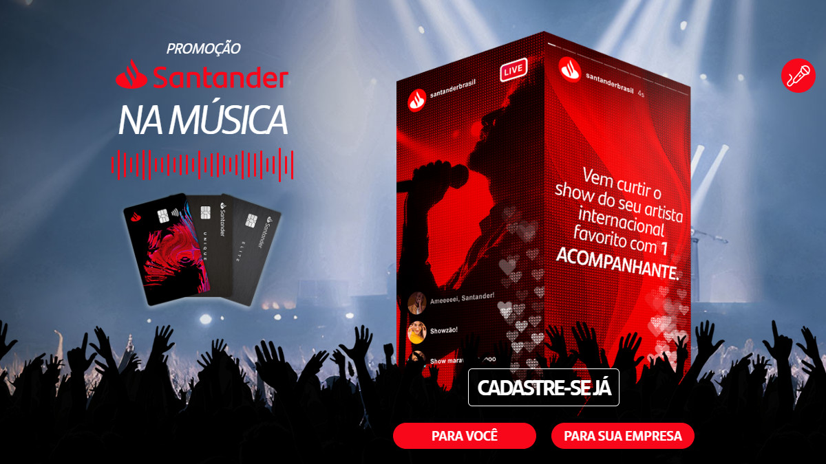 Promoção Santander na Música