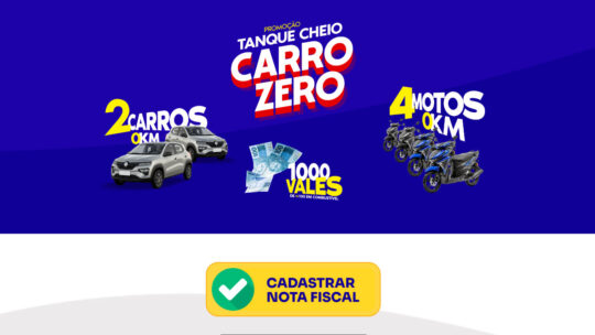 Promoção Postos Metta Tanque Cheio Carro Novo