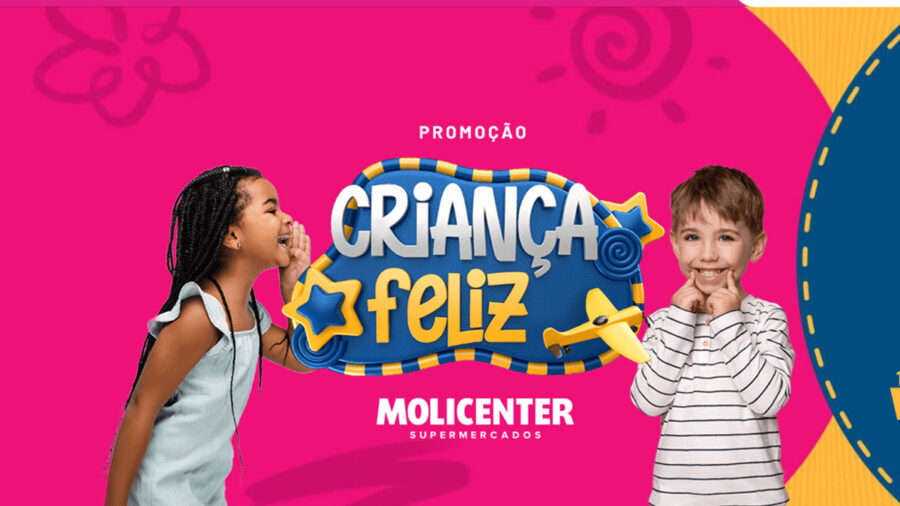 Promoção Criança Feliz Molicenter Supermercados com iPhone 15